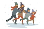 Family Ice Skating Image