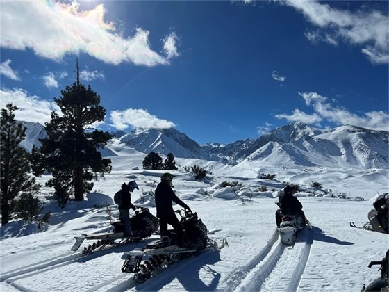 Snowmobiling in the Eastern Sierra