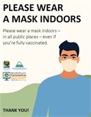 Please wear a mask indoors