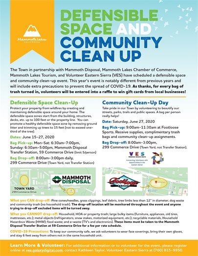 Defensible Space and Community Clean Up